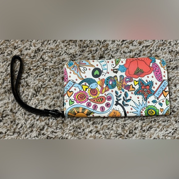 Handbags - Wallet with Graffiti Design